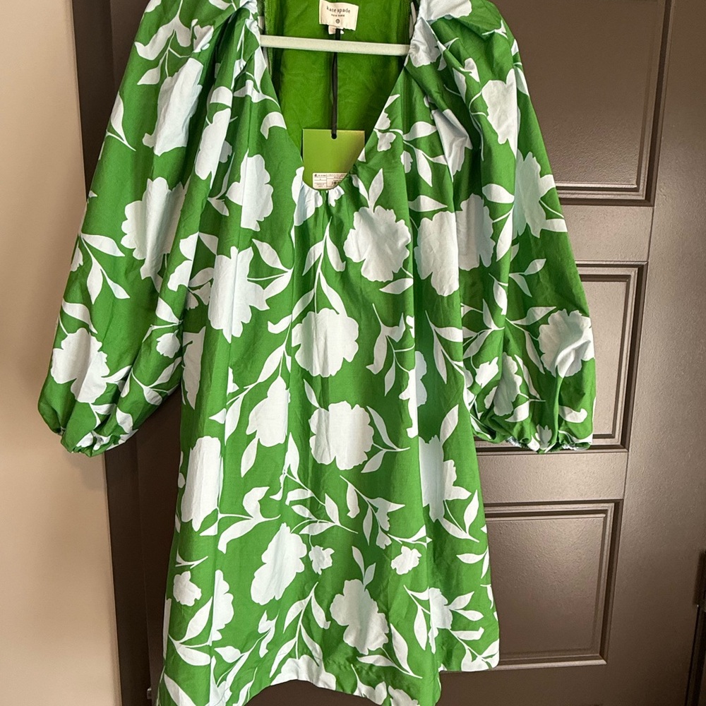 Kate Spade for Target Green and White Floral Dress